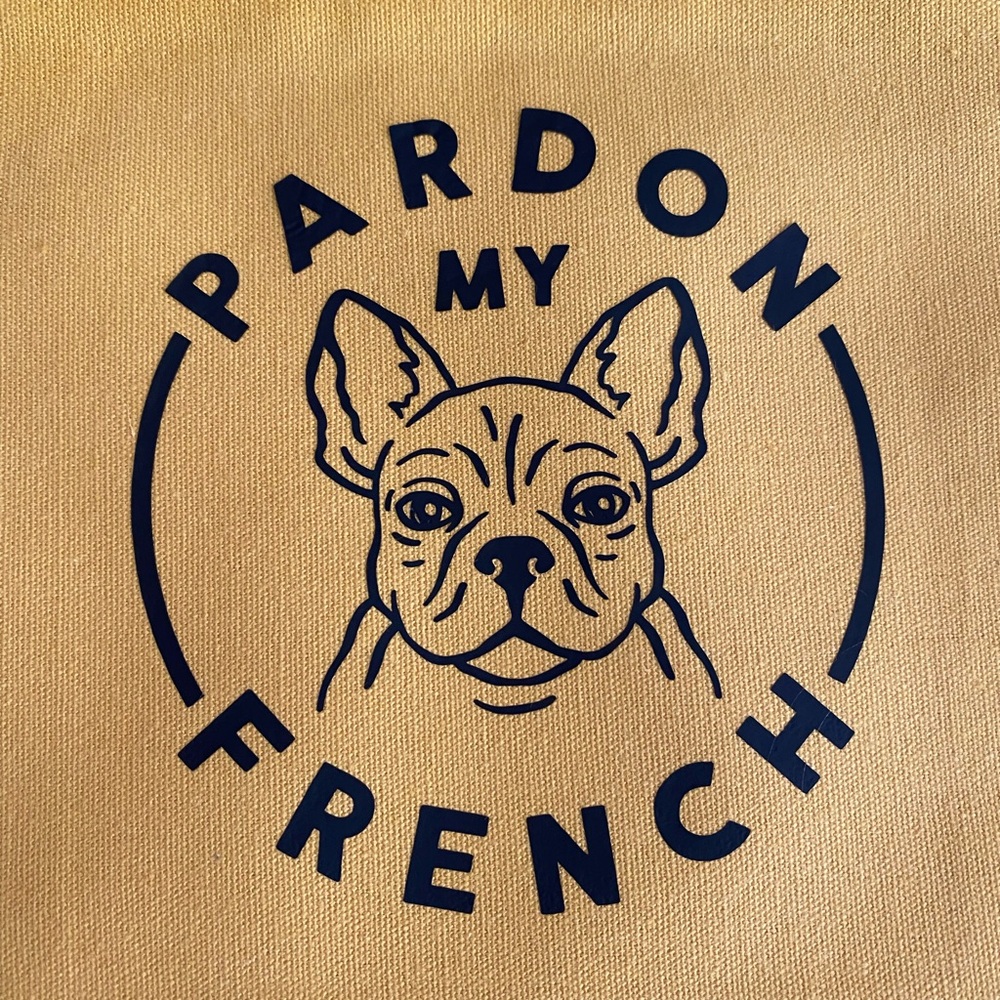 Pouch with zipper “Pardon my French”/New - Picture 2 of 3